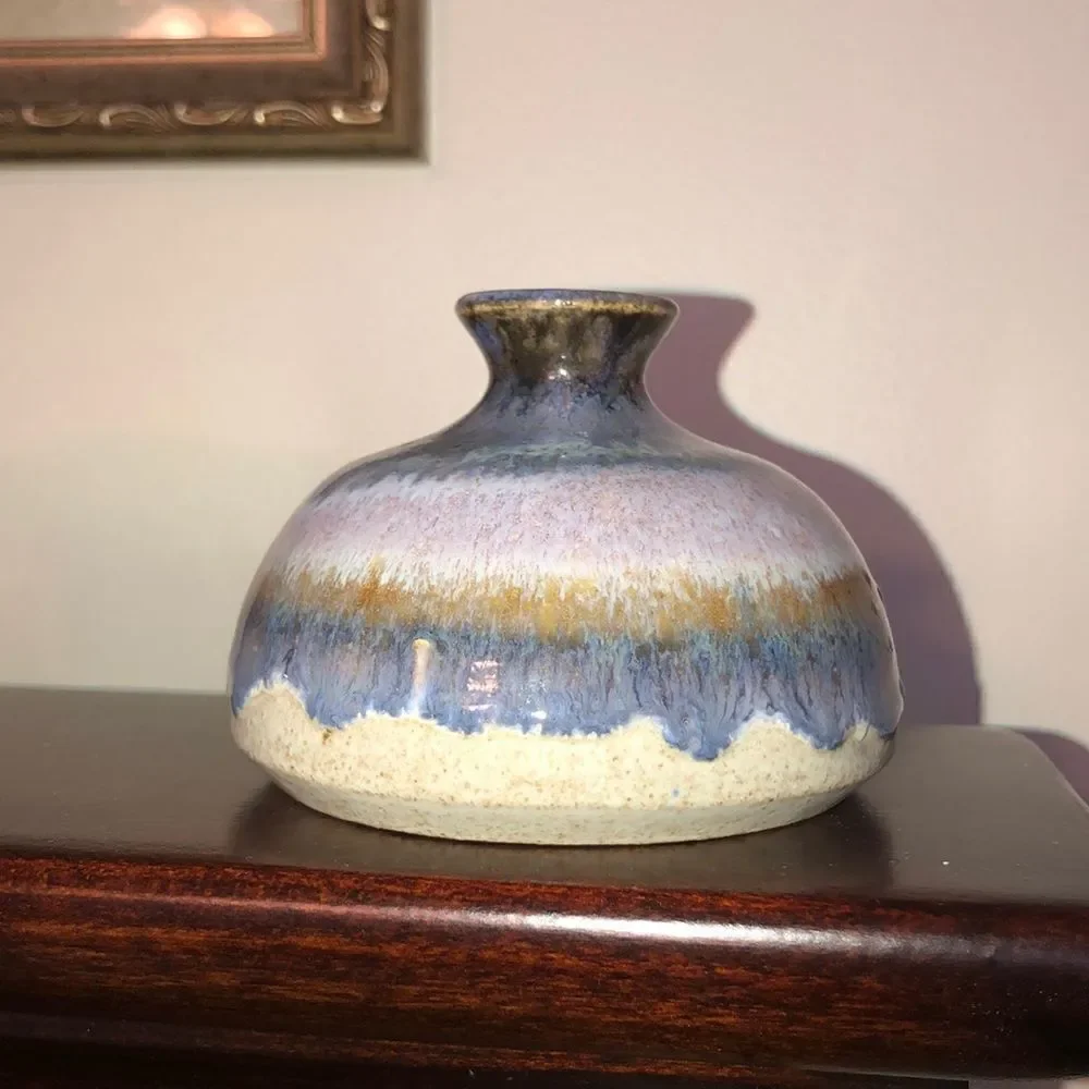 Vintage Handmade Stone Mini Vase